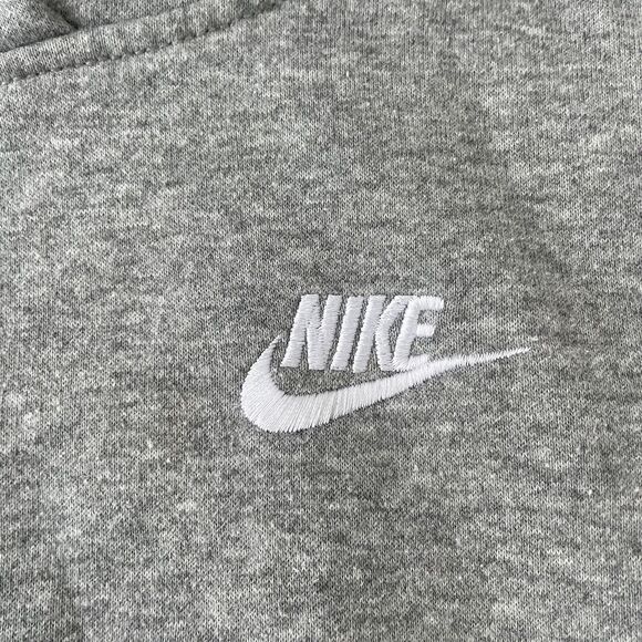 Nike Essential Pullover Hoodie Swoosh Kids Heather Light Gray SZ S (128-137 Cm) - Picture 4 of 7